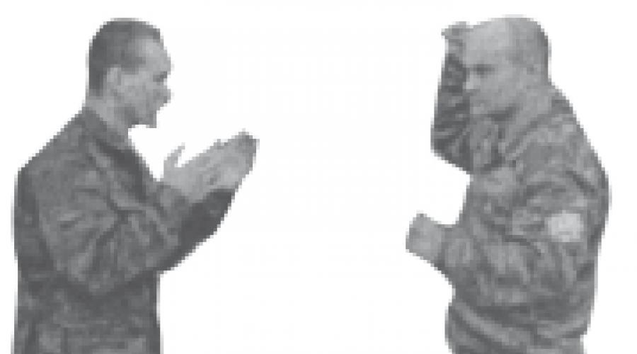 Рукопашный бой в 10 уроках. Примерное обучение отдельному приему рукопашного боя